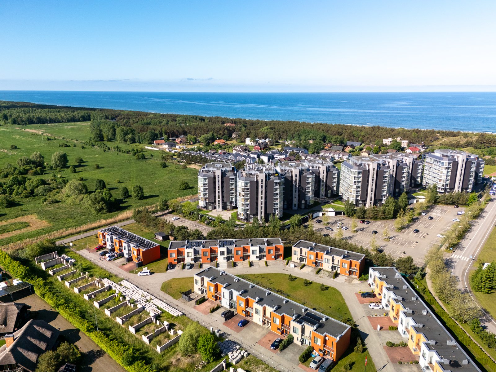 Parko 10B kotedžai iš oro – Palanga pajūris